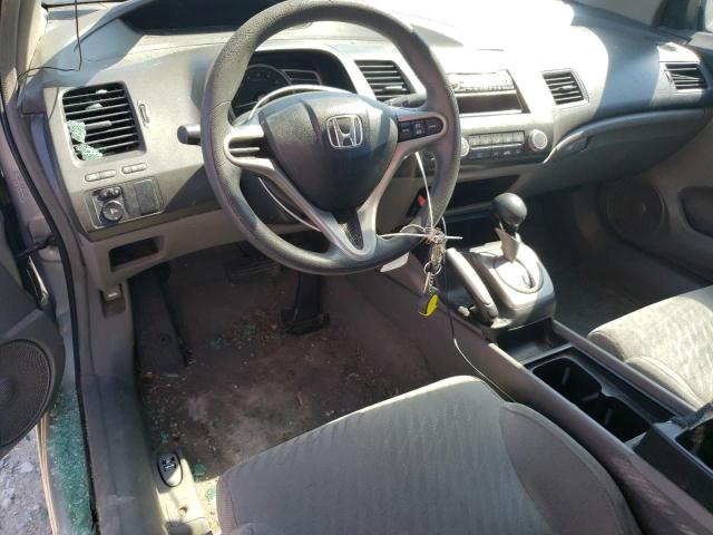 2HGFG12639H522001 - 2009 HONDA CIVIC LX SILVER photo 8