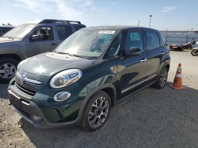 ZFBCFADH5EZ006142 - 2014 FIAT 500L TREKKING GREEN photo 1