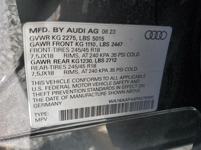 WA18AAF44PA076996 - 2023 AUDI A4 ALLROAD PREMIUM PLUS GRAY photo 14