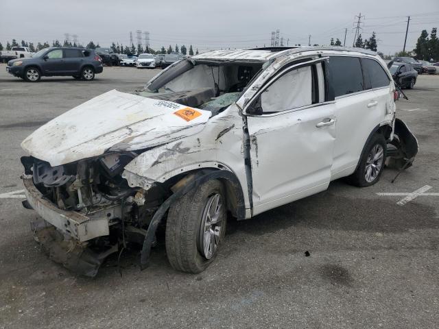 5TDKKRFH2FS090553 - 2015 TOYOTA HIGHLANDER XLE WHITE photo 1