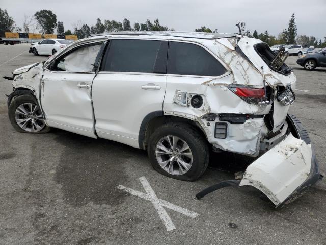 5TDKKRFH2FS090553 - 2015 TOYOTA HIGHLANDER XLE WHITE photo 2