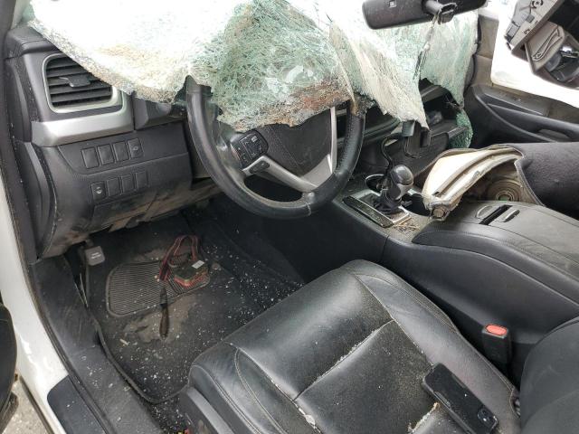 5TDKKRFH2FS090553 - 2015 TOYOTA HIGHLANDER XLE WHITE photo 8