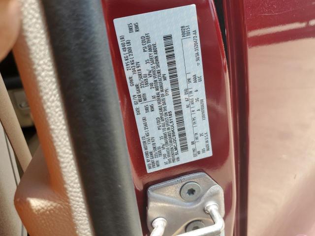 5LMCJ2C99KUL51185 - 2019 LINCOLN MKC SELECT Կարմիր լուսանկար 13