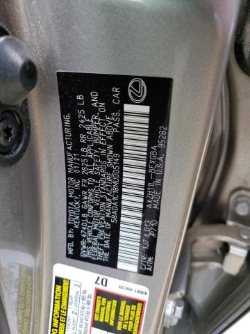 58ADA1C18MU005149 - 2021 LEXUS ES 300H GRAY photo 13