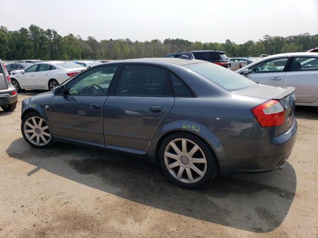 WAULC68E94A242578 - 2004 AUDI A4 1.8T QUATTRO GRAY photo 2