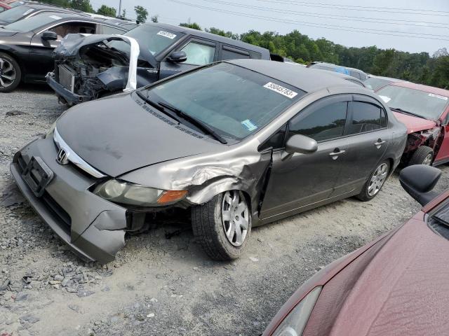 1HGFA16586L051111 - 2006 HONDA CIVIC LX GRAY photo 1