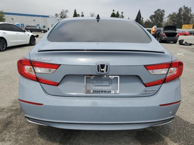 1HGCV3F21NA043354 - 2022 HONDA ACCORD HYBRID SPORT GRAY photo 6