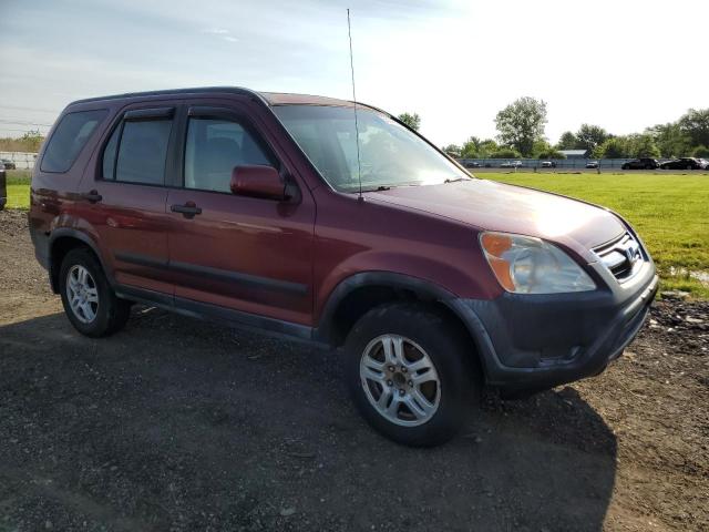 JHLRD78842C000635 - 2002 HONDA CR-V EX BURGUNDY photo 4