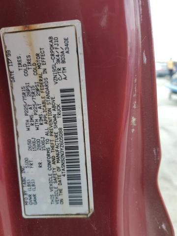 4TASN92N3YZ605088 - 2000 TOYOTA TACOMA XTRACAB PRERUNNER წითელი ფოტო 13