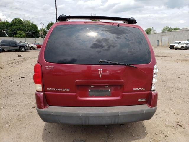 1GMDX33L15D209151 - 2005 PONTIAC MONTANA SV6 MAROON photo 6