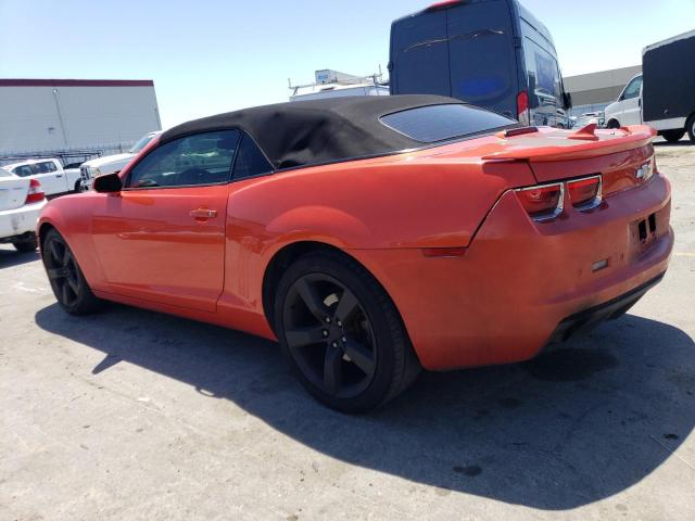 2G1FC3DD9B9214146 - 2011 CHEVROLET CAMARO LT ORANGE photo 2