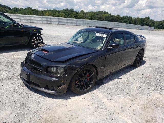 2B3LA73W38H240302 - 2008 DODGE CHARGER SRT-8 BLACK photo 2