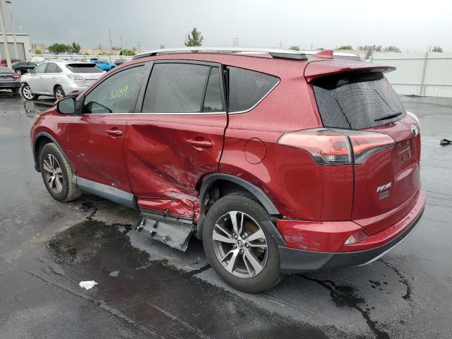 2T3WFREV2JW452756 - 2018 TOYOTA RAV4 ADVENTURE RED photo 2