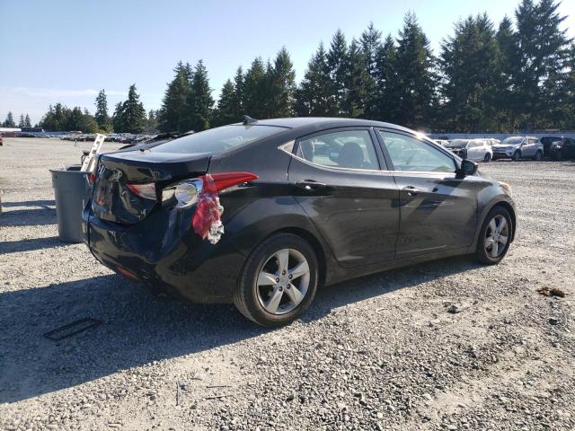 5NPDH4AE4DH325612 - 2013 HYUNDAI ELANTRA GLS BLACK photo 3