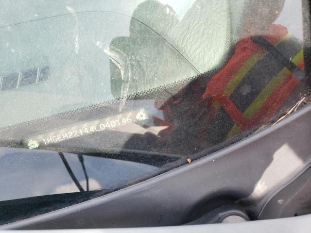 1HGEM22144L040146 - 2004 HONDA CIVIC DX VP ვერცხლისფერი ფოტო 13