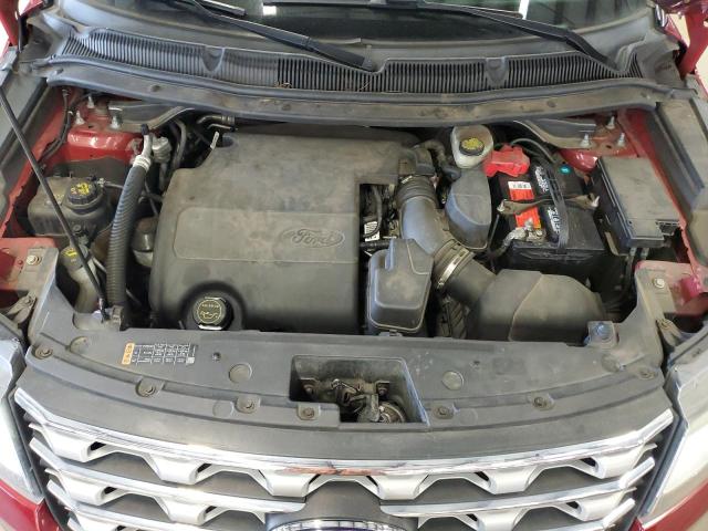 1FM5K8F84GGC94138 - 2016 FORD EXPLORER LIMITED RED photo 12