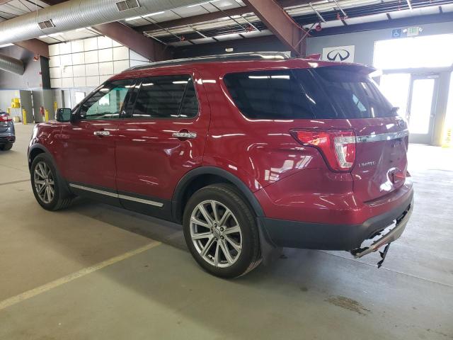 1FM5K8F84GGC94138 - 2016 FORD EXPLORER LIMITED RED photo 2