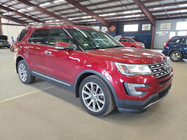 1FM5K8F84GGC94138 - 2016 FORD EXPLORER LIMITED RED photo 4