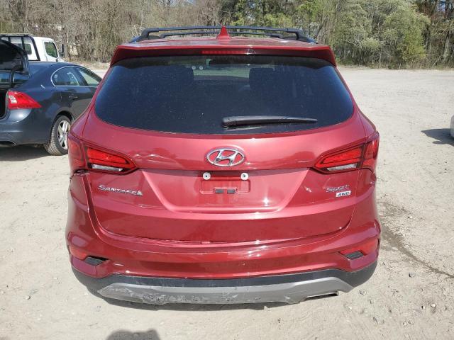 5XYZUDLB4HG499455 - 2017 HYUNDAI SANTA FE S Червоний фото 6