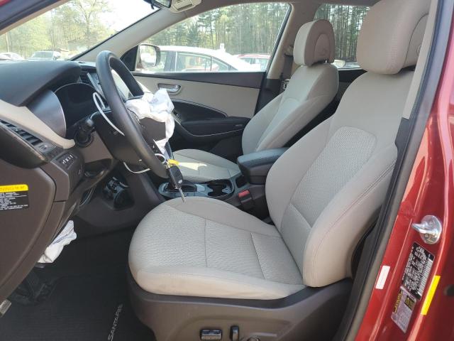 5XYZUDLB4HG499455 - 2017 HYUNDAI SANTA FE S Червоний фото 7