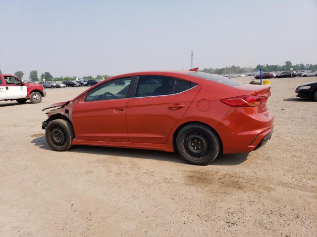 KMHD04LB4HU321769 - 2017 HYUNDAI ELANTRA SPORT ORANGE photo 2