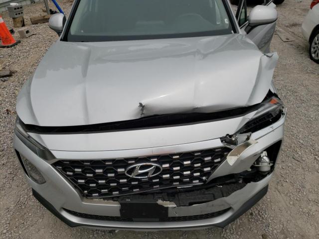 5NMS2CAD4KH117198 - 2019 HYUNDAI SANTA FE SE SILVER photo 12