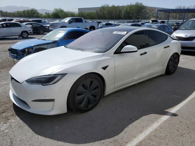 5YJSA1E54NF475403 - 2022 TESLA MODEL S Սպիտակ լուսանկար 1