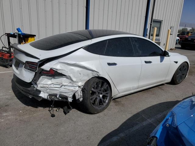 5YJSA1E54NF475403 - 2022 TESLA MODEL S Սպիտակ լուսանկար 3