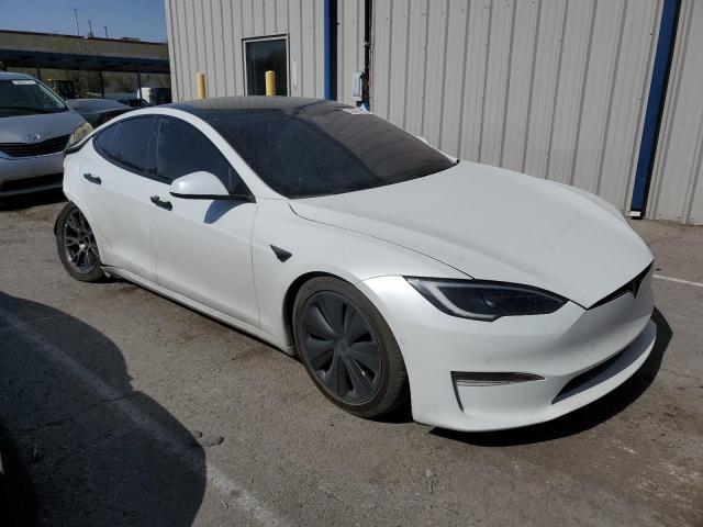 5YJSA1E54NF475403 - 2022 TESLA MODEL S Սպիտակ լուսանկար 4