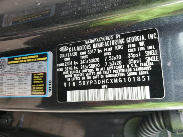 5XYP3DHCXMG101851 - 2021 KIA TELLURIDE EX CHARCOAL photo 14