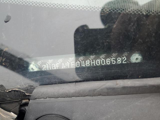 2HGFA1F04BH006582 - 2011 HONDA CIVIC EXL BLACK photo 12