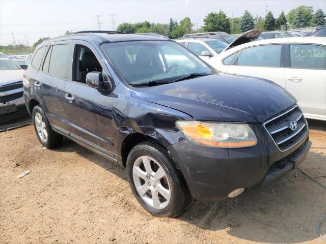 5NMSH13E79H288739 - 2009 HYUNDAI SANTA FE SE BLUE photo 4