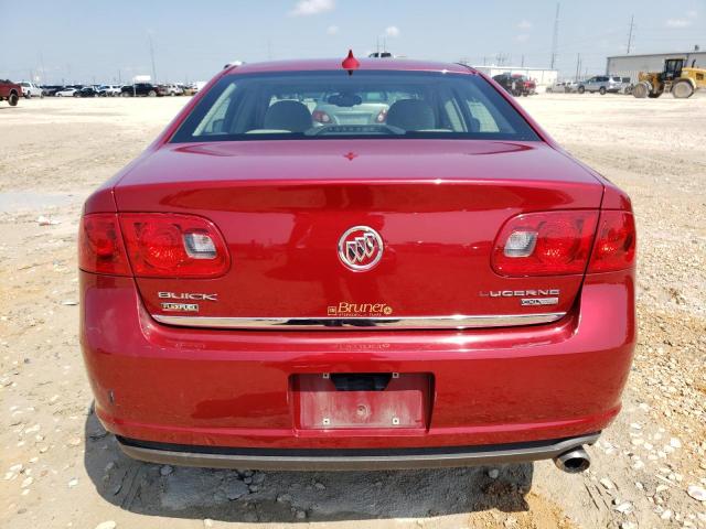 1G4HD57MX9U103182 - 2009 BUICK LUCERNE CXL RED photo 6