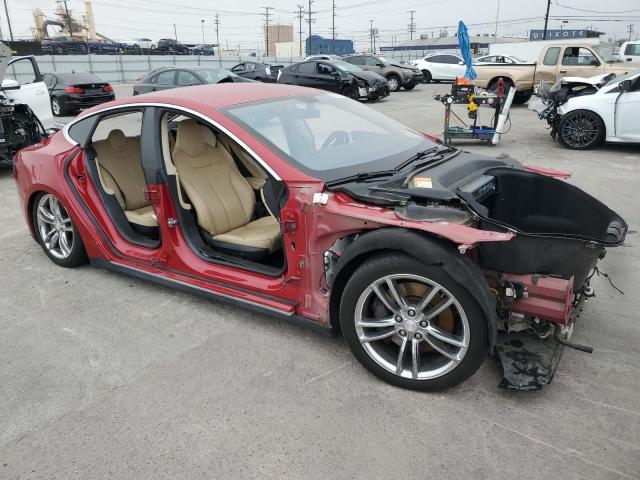 5YJSA1AC2DFP10593 - 2013 TESLA MODEL S 红色 照片 4