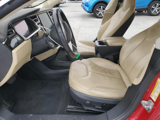 5YJSA1AC2DFP10593 - 2013 TESLA MODEL S 红色 照片 7
