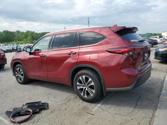 5TDGZRAH5NS548626 - 2022 TOYOTA HIGHLANDER XLE RED photo 2