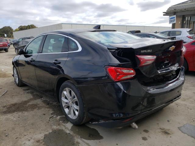 1G1ZD5ST2MF020875 - 2021 CHEVROLET MALIBU LT BLACK photo 2