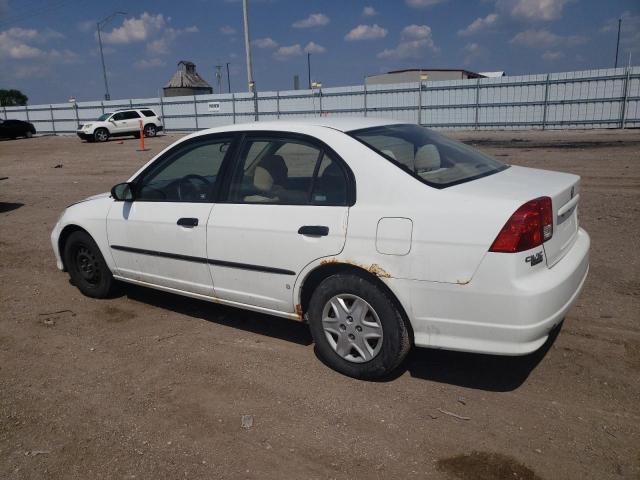 2HGES16395H569912 - 2005 HONDA CIVIC DX VP WHITE photo 2