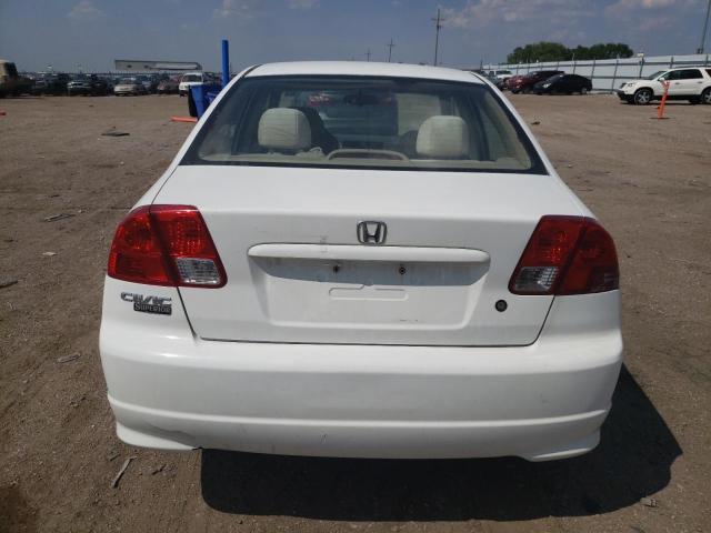 2HGES16395H569912 - 2005 HONDA CIVIC DX VP WHITE photo 6