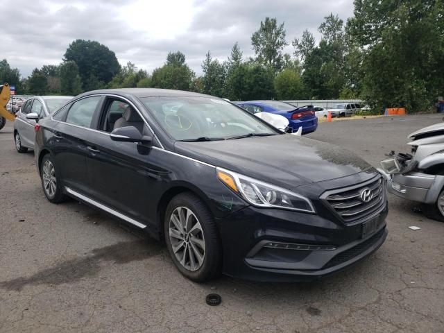 5NPE34AF4GH283071 - 2016 HYUNDAI SONATA SPORT BLACK photo 1