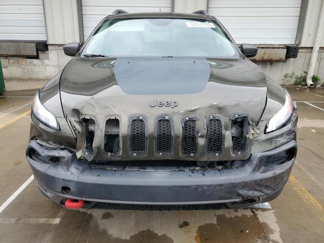 1C4PJMBSXFW588030 - 2015 JEEP CHEROKEE TRAILHAWK GREEN photo 5