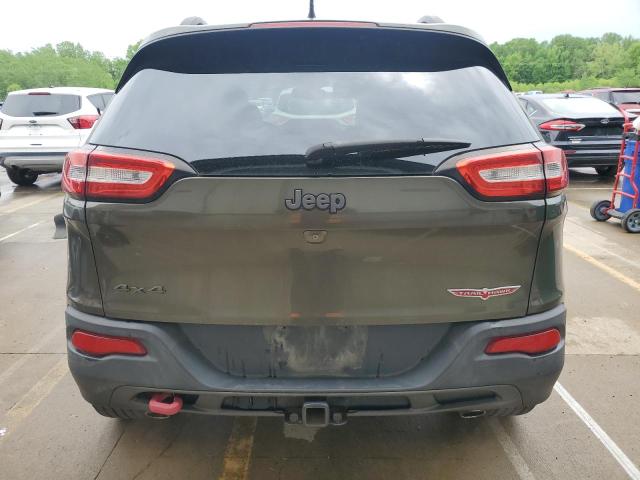 1C4PJMBSXFW588030 - 2015 JEEP CHEROKEE TRAILHAWK GREEN photo 6