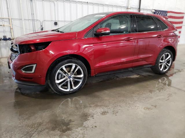 2FMTK4AP0FBB91867 - 2015 FORD EDGE SPORT RED photo 1