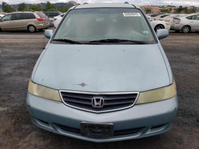 5FNRL186X3B096870 - 2003 HONDA ODYSSEY EX BLUE photo 5