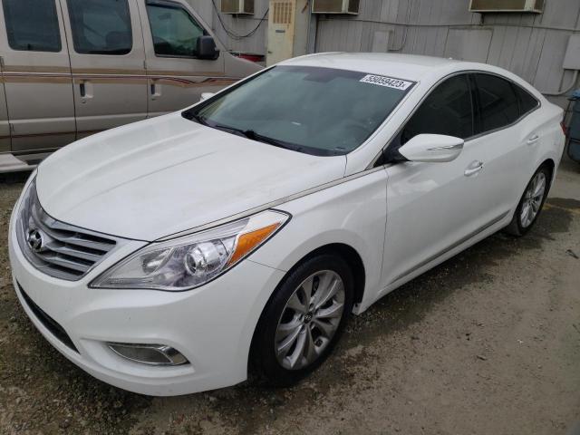 KMHFH4JG0EA424328 - 2014 HYUNDAI AZERA GLS WHITE photo 1