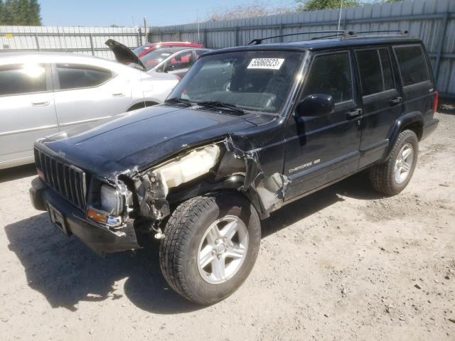 1J4FF58S11L552399 - 2001 JEEP CHEROKEE CLASSIC BLACK photo 1