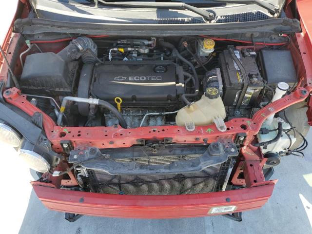 1G1JA5SH1E4237915 - 2014 CHEVROLET SONIC LS წითელი ფოტო 11