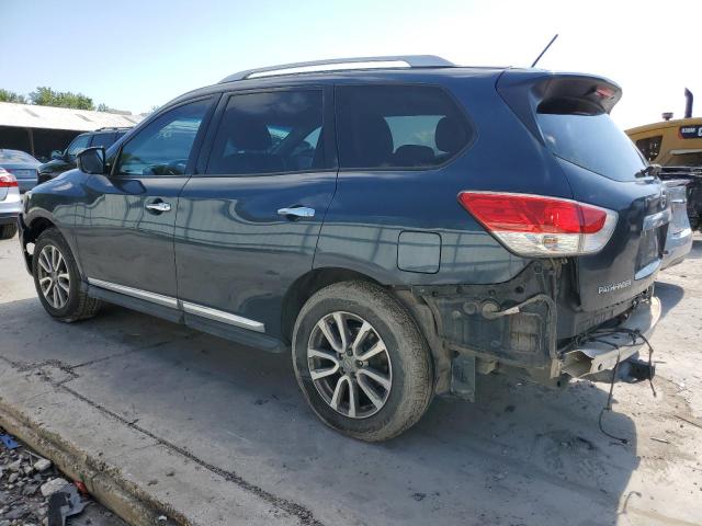 5N1AR2MN1EC725460 - 2014 NISSAN PATHFINDER S BLUE photo 2