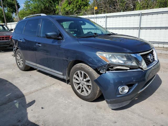 5N1AR2MN1EC725460 - 2014 NISSAN PATHFINDER S BLUE photo 4