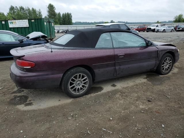 3C3EL55H9XT500877 - 1999 CHRYSLER SEBRING JXI MAROON photo 3